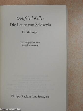 Die Leute von Seldwyla