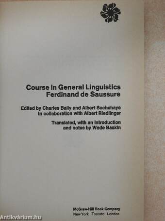 Course in General Linguistics