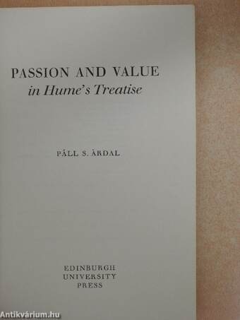 Passion and value in Hume's Treatise