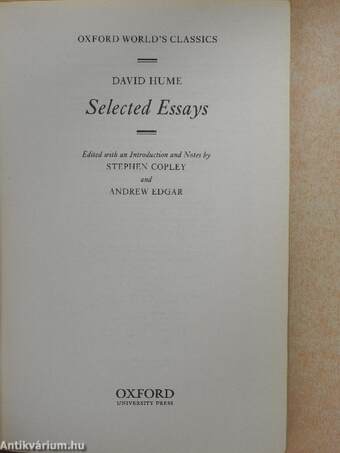 Selected Essays