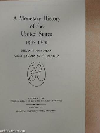 A Monetary History of the United States