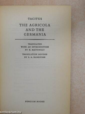 The Agricola and the Germania