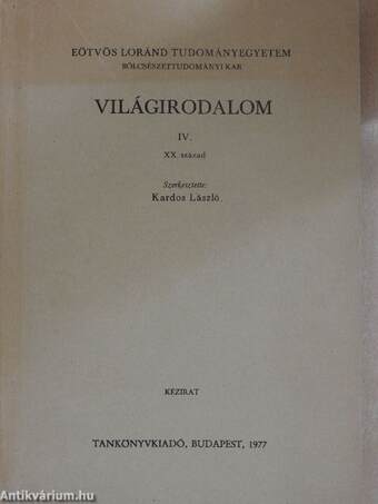 Világirodalom IV.