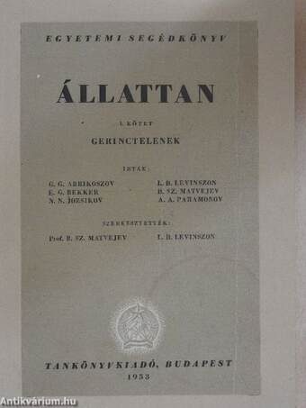 Állattan I-II.