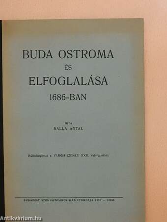 Buda ostroma és elfoglalása 1686-ban