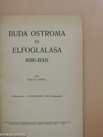 Buda ostroma és elfoglalása 1686-ban