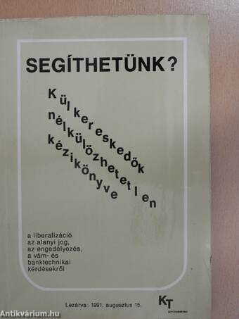 Segíthetünk? - Külkereskedők nélkülözhetetlen kézikönyve