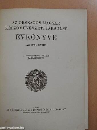 Az Országos Magyar Képzőművészeti Társulat Évkönyve az 1928. évre