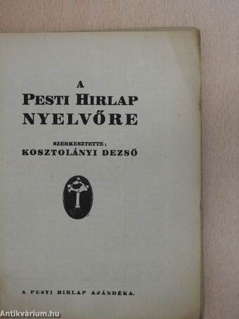 A Pesti Hirlap Nyelvőre