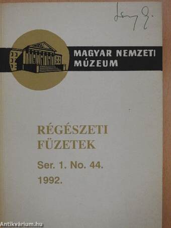 Régészeti füzetek I. 1992/44.