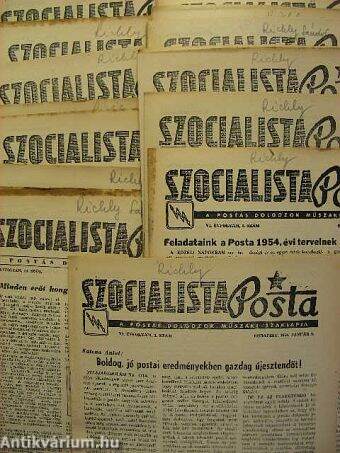 Szocialista Posta 1954. (nem teljes évfolyam)