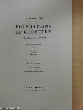 Foundations of Geometry