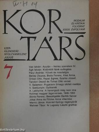 Kortárs 1989. július