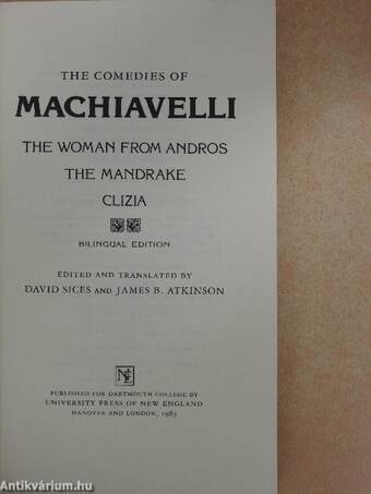 The Comedies of Machiavelli