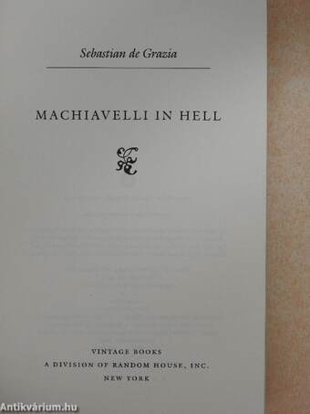 Machiavelli in Hell