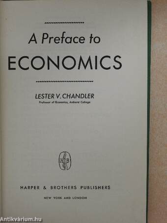 A Preface to Economics