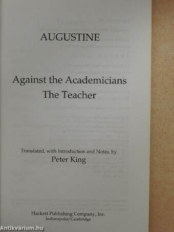 Against the Academicians/The Teacher