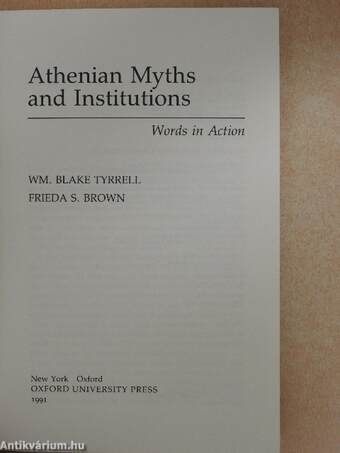 Athenian Myths and Institutions