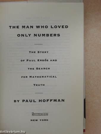 The man who loved only numbers