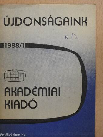 Újdonságaink 1988/1