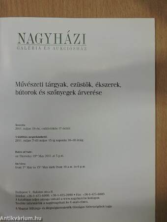 Nagyházi Galéria és Aukciósház 173. aukció