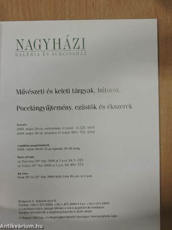 Nagyházi Galéria és Aukciósház 147. aukció