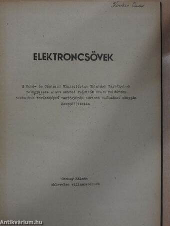 Elektroncsövek