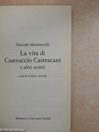 La vita di Castruccio Castracani