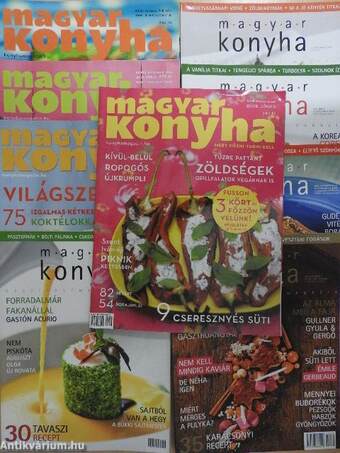 9 lapszám a Magyar Konyha című magazinból