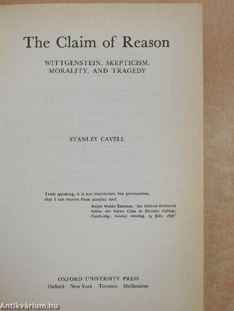 The Claim of Reason