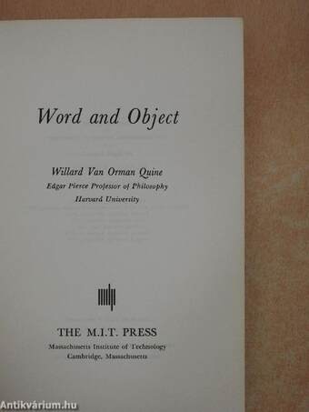 Word and Object