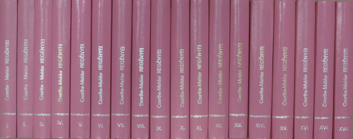 "134 mű 18 kötetben a Hedwig Courths-Mahler felejthetetlen szerelmes regényei sorozatból (nem teljes sorozat)"