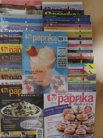 33 lapszám a TV paprika című magazinokból