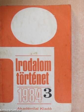 Irodalomtörténet 1984/3.