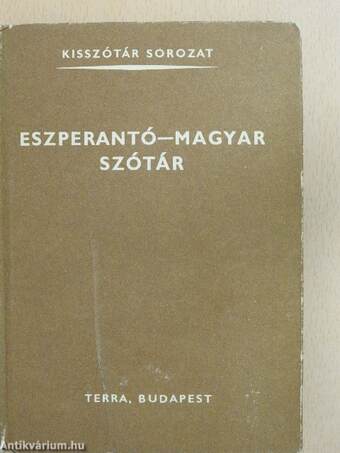 Eszperantó-magyar szótár 