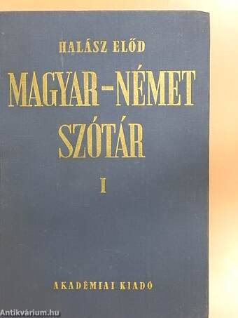 Magyar-német szótár I-II.