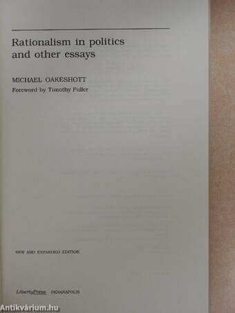 Rationalism in politics and other essays