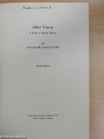 After Virtue