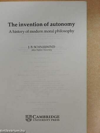 The Invention of Autonomy