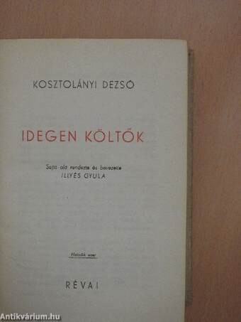 Idegen költők