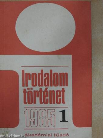 Irodalomtörténet 1985/1.