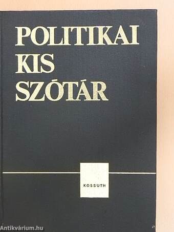 Politikai kisszótár