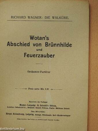 Richard Wagner: Die Walküre