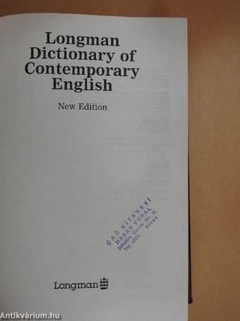 Longman Dictionary of Contemporary English