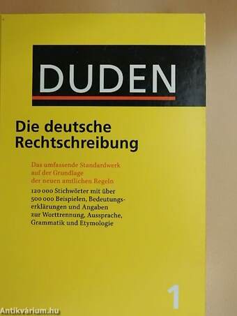 Duden Die deutsche Rechtschreibung