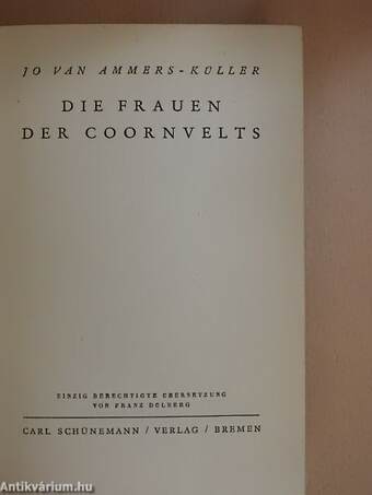 Die Frauen der Coornvelts