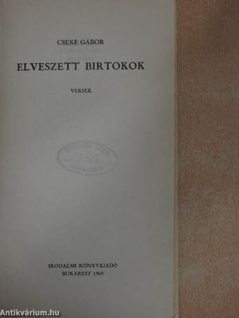 Elveszett birtokok