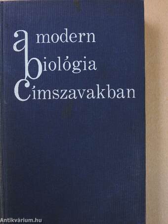 A modern biológia címszavakban