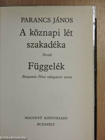 A köznapi lét szakadéka/Függelék