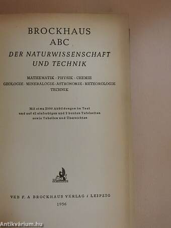 Brockhaus ABC der Naturwissenschaft und Technik